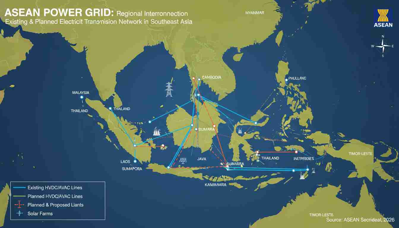Interkoneksi Grid Regional: Tantangan Investasi dan Kedaulatan Energi di Asia Tenggara